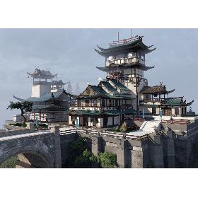 Asian House 3D model